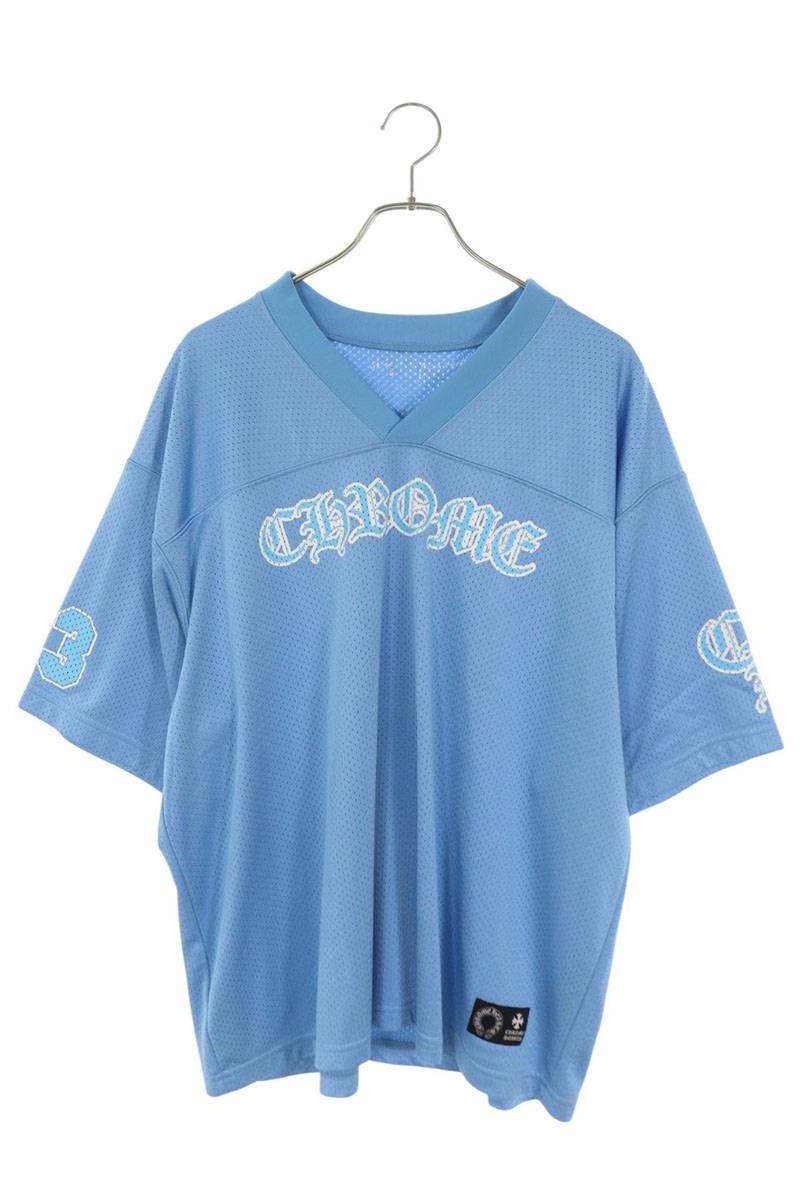Chrome Hearts MESH WARM UP JERSEY TEE Blue Size XL