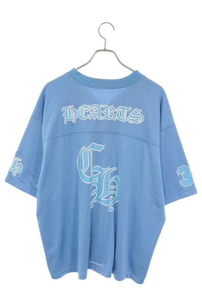 Chrome Hearts MESH WARM UP JERSEY TEE Blue Size XL