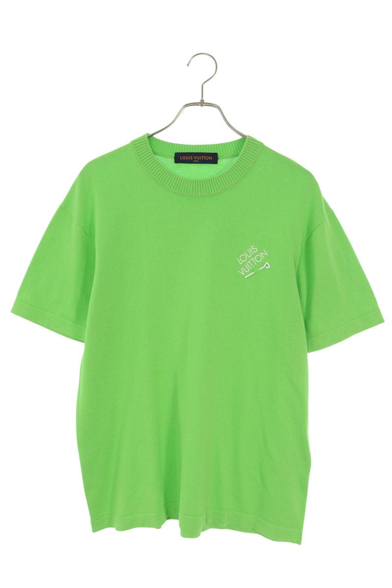 LOUISVUITTON 22AW Signature S/S T-Shirt Green Size S