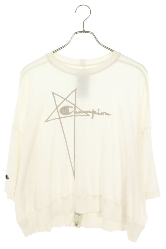Rick Owens x Champion Cropped Embroidered T-Shirt Size XS