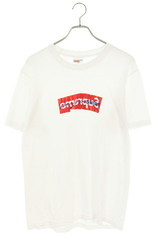SUPREME Box Logo Paper Art T-Shirt White Cotton Size M