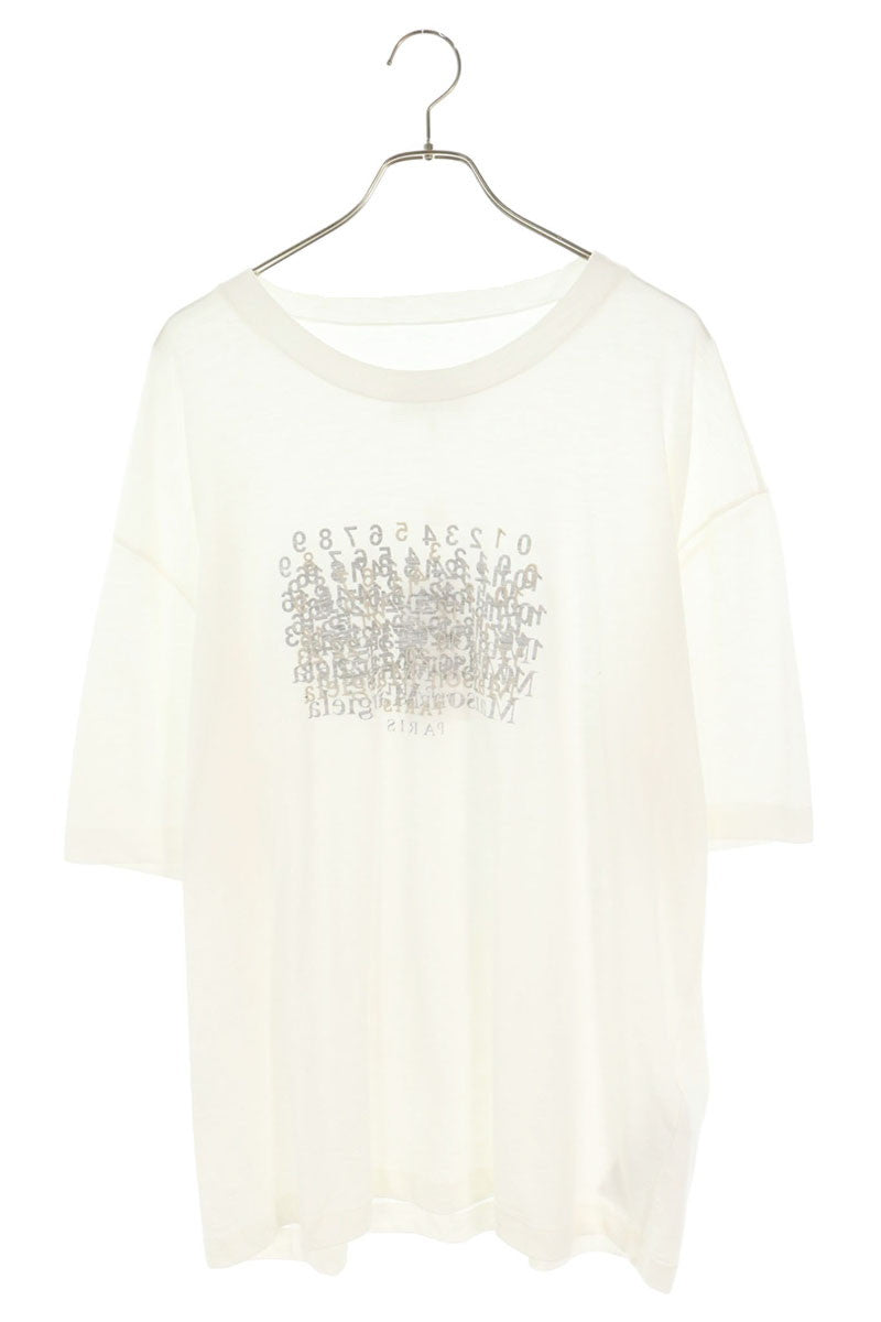 Maison Margiela 26SS Graphic Logo Print T-Shirt White Size M