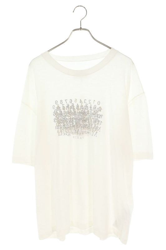 Maison Margiela 26SS Graphic Logo Print T-Shirt White Size M