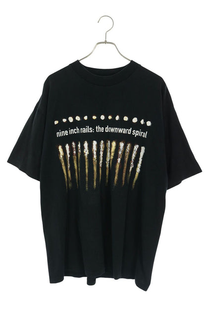VINTAGE Black Nine Inch Nails SPIRAL Cotton T-Shirt Size XL