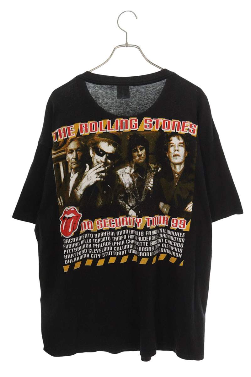 VINTAGE Rolling Stones NO SECURITY Cotton T-Shirt Size XL