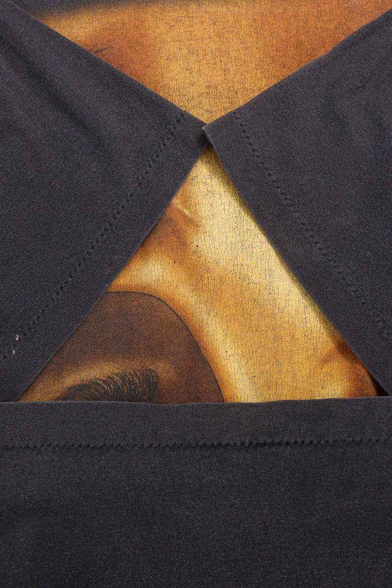 VINTAGE BLACK IS BLACK Art Logo T-Shirt Black Size XXXL