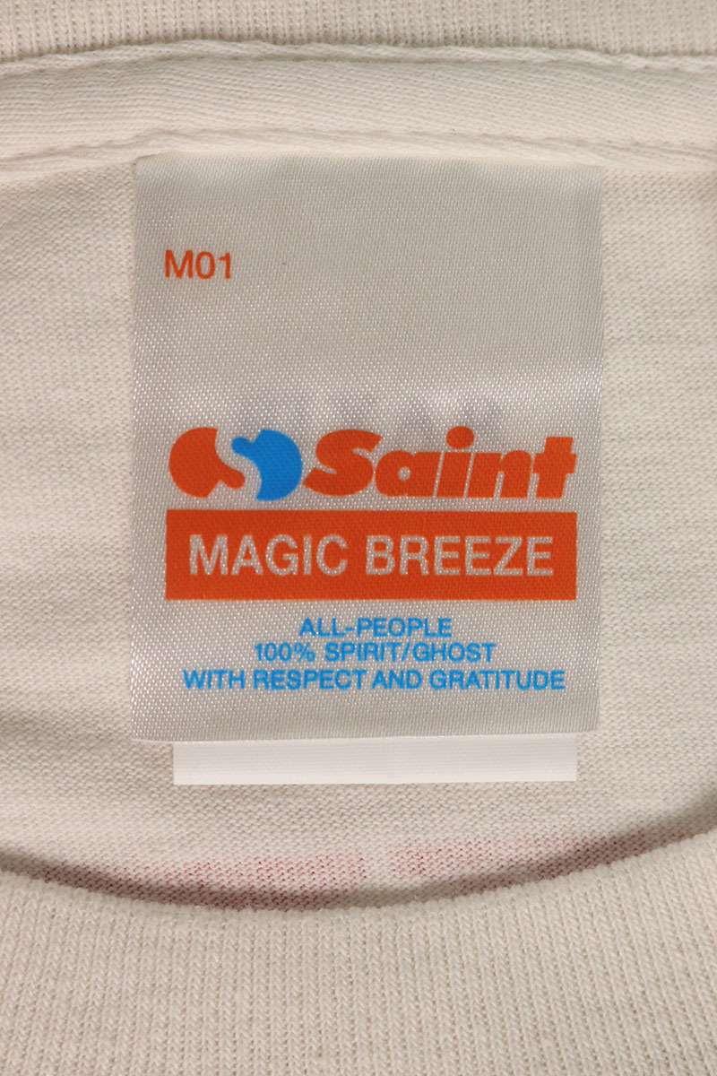 SAINT MICHAEL 26AW Character Logo T-Shirt White Size XL