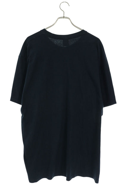 SUPREME Stack Logo Cotton T-Shirt Navy Size XL
