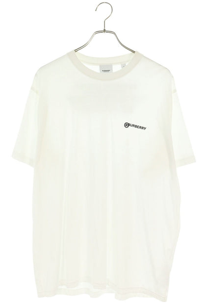 Burberry Rubber Logo Cotton T-Shirt White Size S
