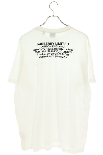 Burberry Rubber Logo Cotton T-Shirt White Size S