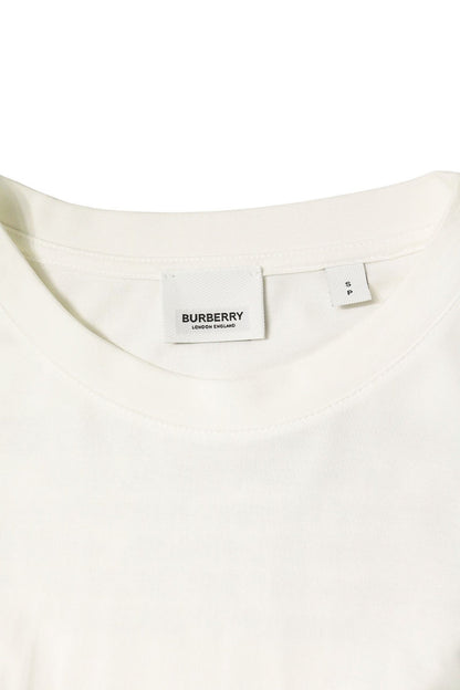Burberry Rubber Logo Cotton T-Shirt White Size S