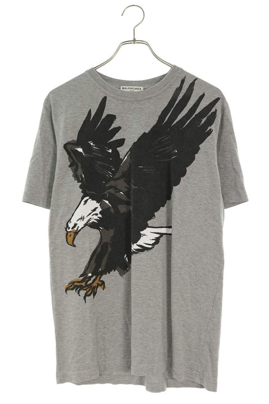 BALENCIAGA 16AW Eagle Print Cotton T-Shirt Gray Size XS
