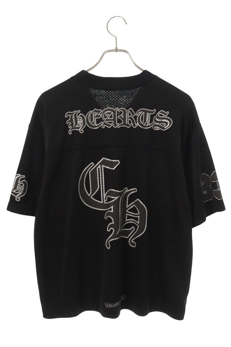 Chrome Hearts MESH WARM UP JERSEY TEE CH Black Size S