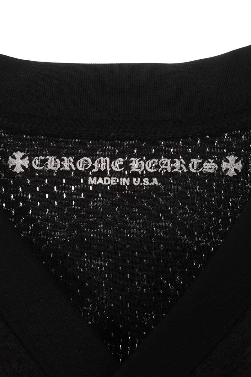 Chrome Hearts MESH WARM UP JERSEY TEE CH Black Size S