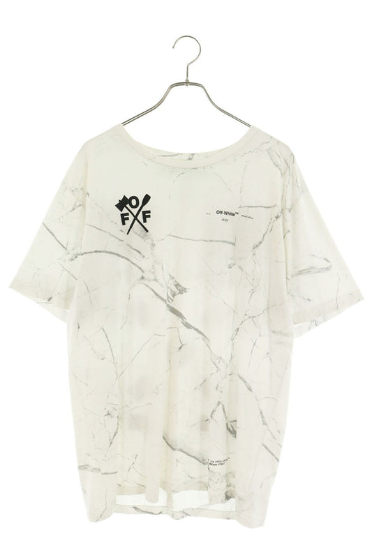 OFF-WHITE Back Arrow Patch Cotton T-Shirt White Size XL