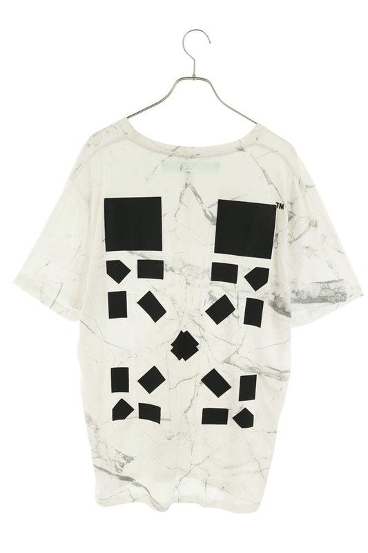 OFF-WHITE Back Arrow Patch Cotton T-Shirt White Size XL