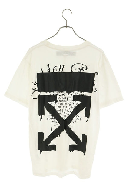 OFF-WHITE 20SS Dripping Arrow Logo T-Shirt Multi Size L
