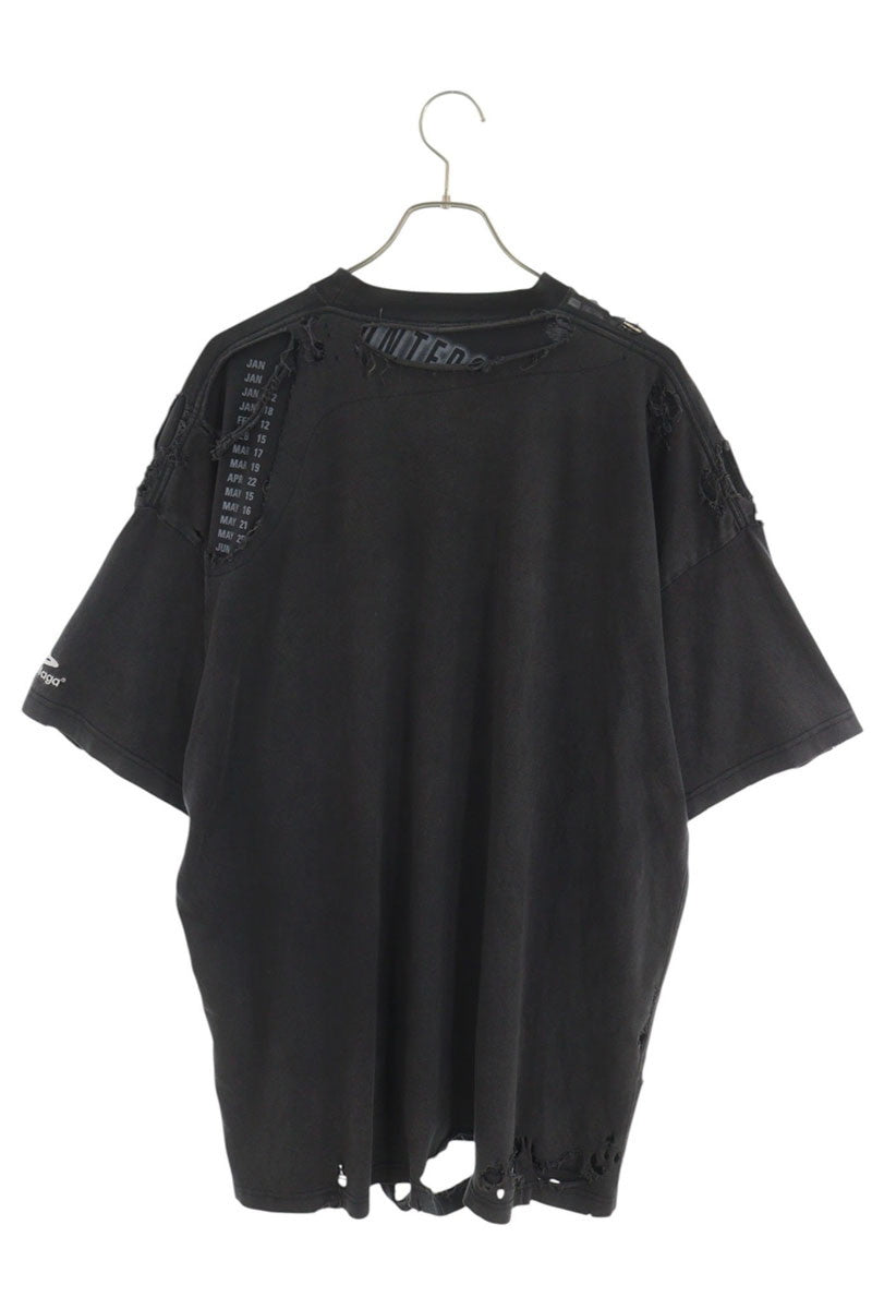 BALENCIAGA Destroy Repair T-Shirt Black Size 2