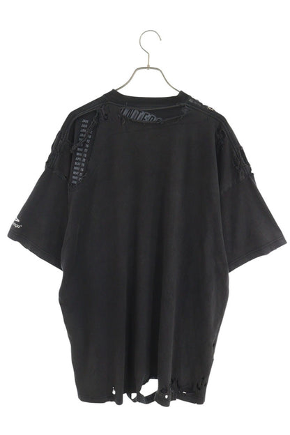 BALENCIAGA Destroy Repair T-Shirt Black Size 2