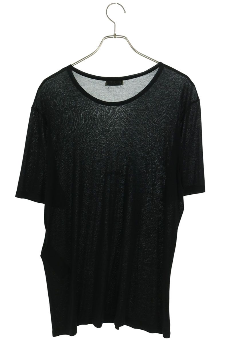 SAINT LAURENT PARIS Logo Embroidery T-Shirt Black Size L