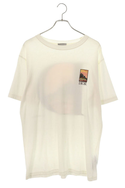 DIOR Jack Kerouac D-Logo Embroidered T-Shirt White Size S