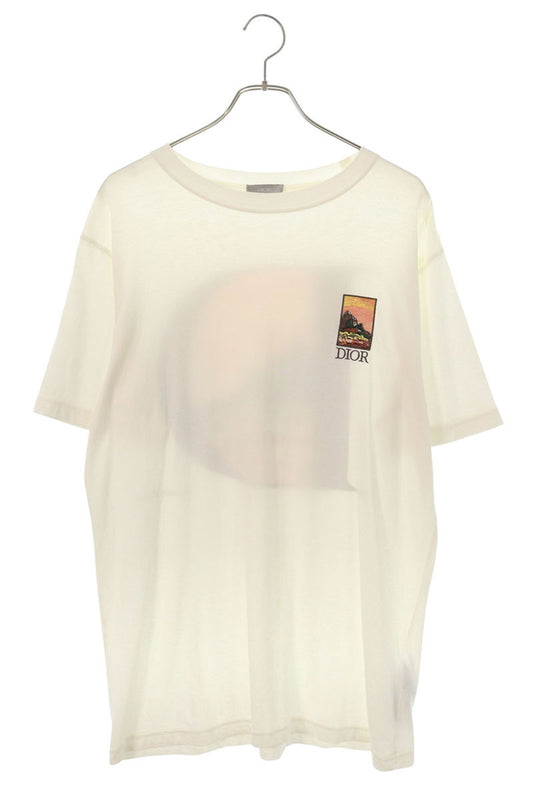 DIOR Jack Kerouac D-Logo Embroidered T-Shirt White Size S