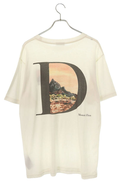 DIOR Jack Kerouac D-Logo Embroidered T-Shirt White Size S
