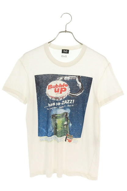 DOLCE & GABBANA Front Print T-Shirt White Size 48