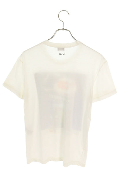 DOLCE & GABBANA Front Print T-Shirt White Size 48