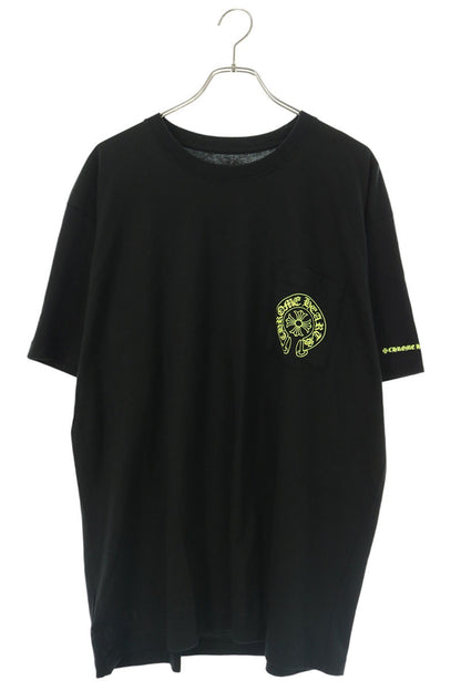 Chrome Hearts Black Yellow Horseshoe Cotton T-Shirt Size XL