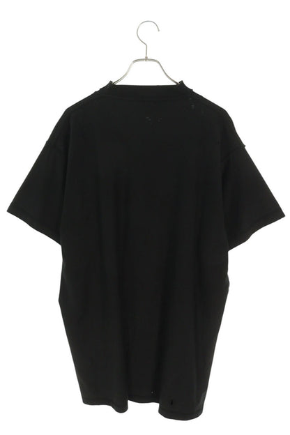 BALENCIAGA 24SS Distressed Inside Out T-Shirt Black Size L