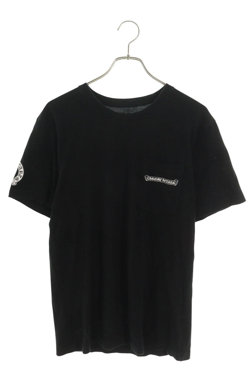 Chrome Hearts Back Floral Cross Print T-Shirt Black Size M
