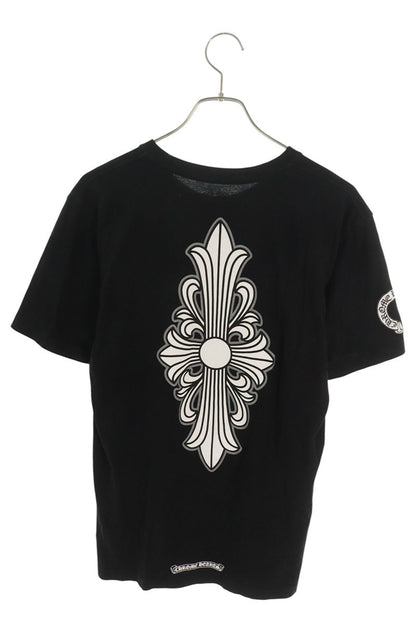 Chrome Hearts Back Floral Cross Print T-Shirt Black Size M