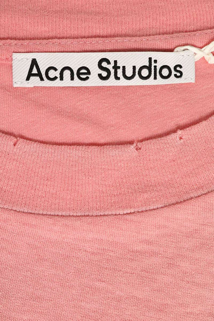 ACNE STUDIOS Spray Logo Vintage Fit T-Shirt Pink Size XS