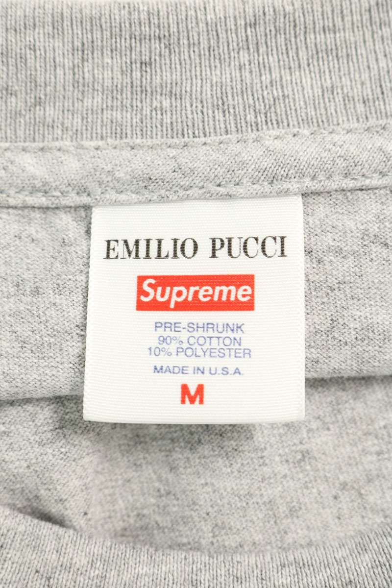 EMILIO PUCCI x SUPREME 21SS Pucci Box Logo T-Shirt Multi Cotton Size M