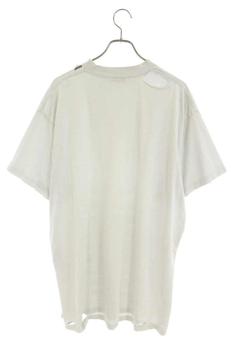 BALENCIAGA "HOW ARE YOU" Face Print T-Shirt White Size 1