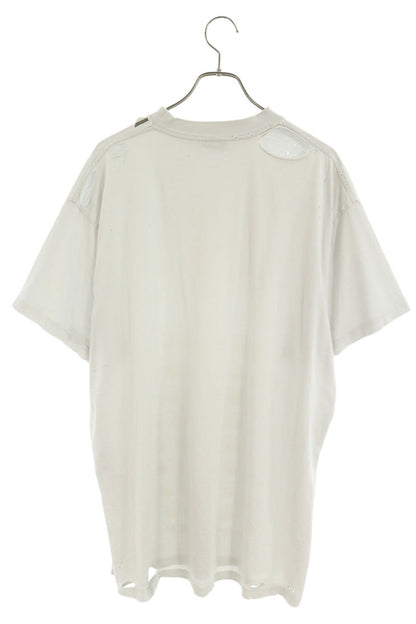 BALENCIAGA "HOW ARE YOU" Face Print T-Shirt White Size 1