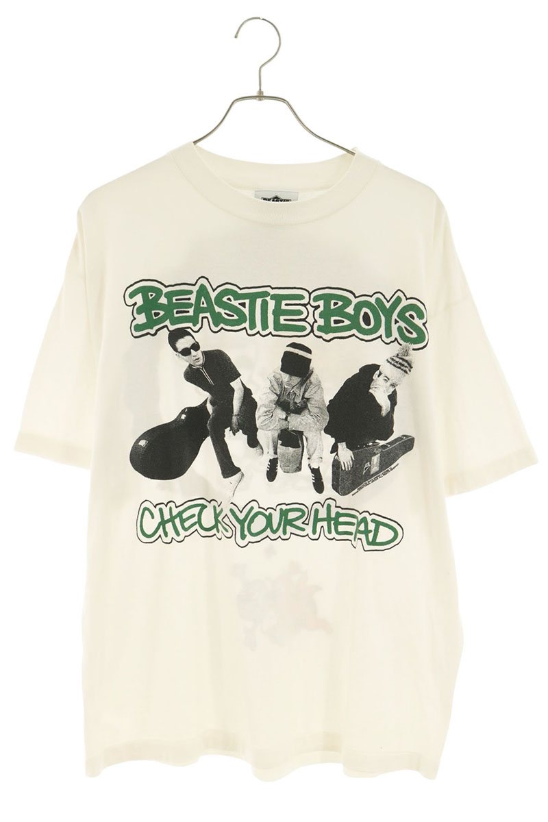 SAINT MICHAEL Vintage BEASTIEBOYS Print T-Shirt White Size L