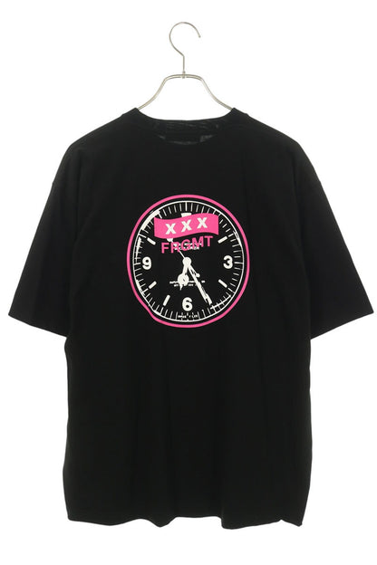 fragment design x GOD SELECTION XXX x Fragment Logo T-Shirt Black/Pink Size L