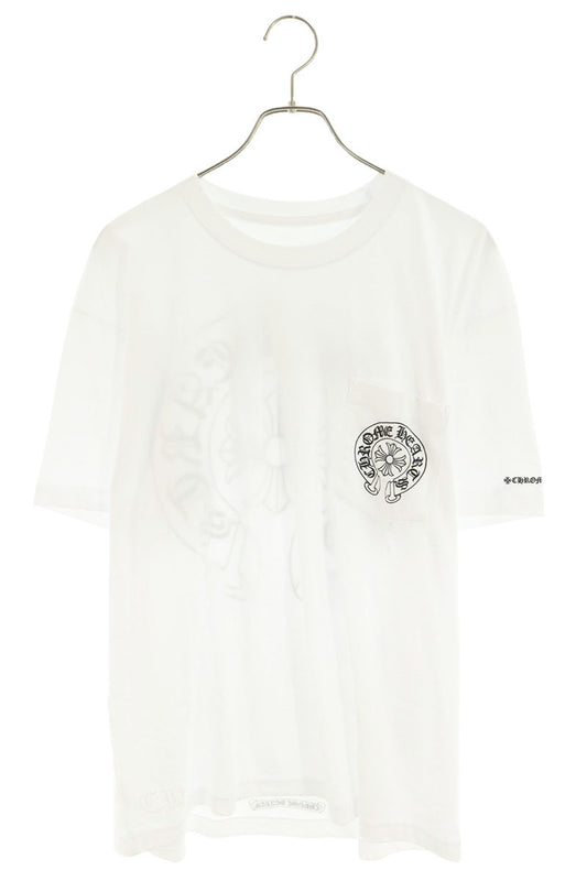 Chrome Hearts Back Horseshoe Print T-Shirt White Size XL
