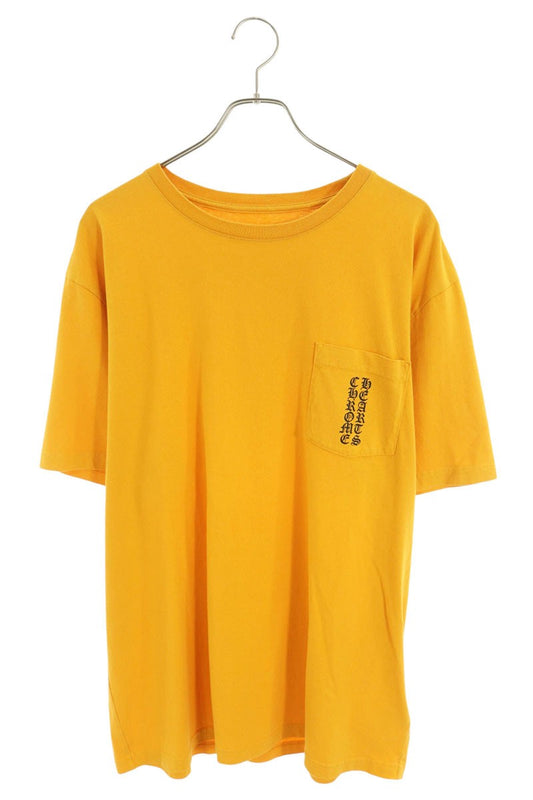 Chrome Hearts Yellow Chest Pocket Logo T-Shirt Size XL