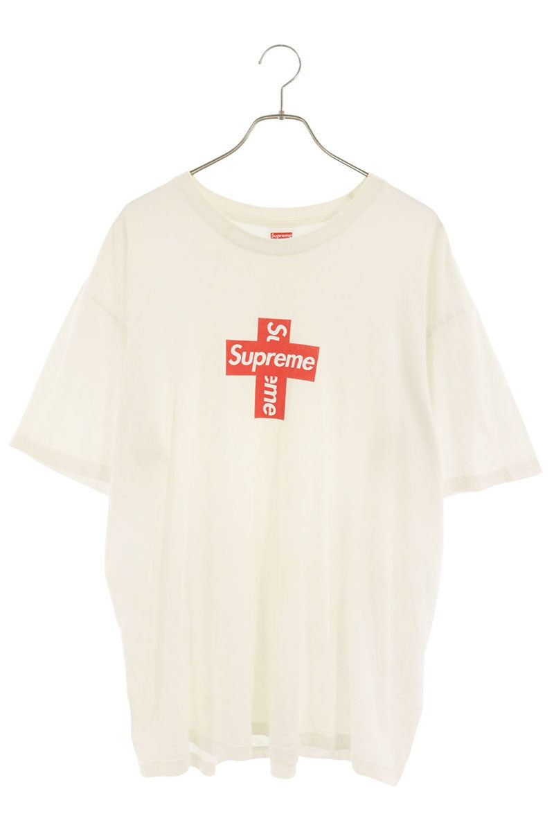SUPREME 20AW Cross Box Logo T-Shirt White Size XL