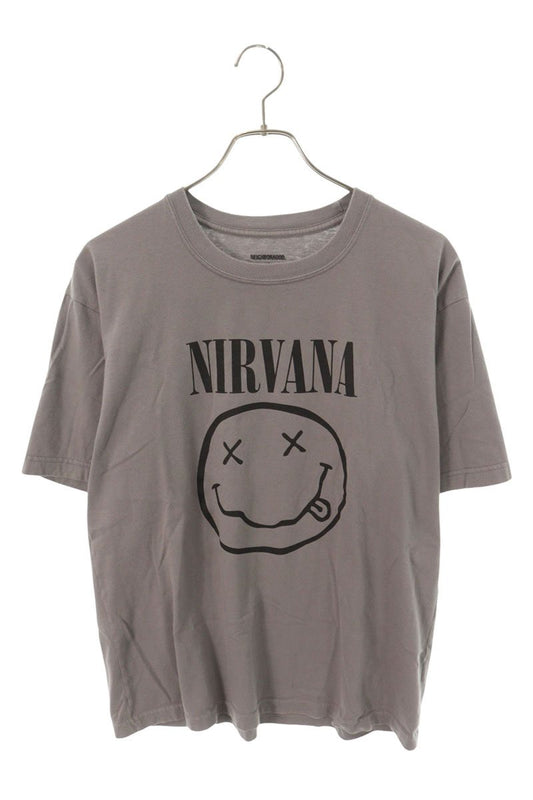 NEIGHBORHOOD 24SS Nirvana Smiley Face T-Shirt Gray Size M