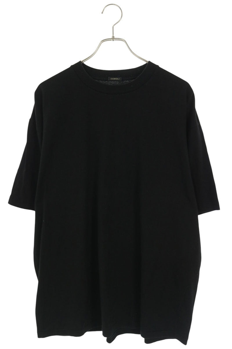 COMOLI Cotton Jersey T-Shirt Black Size 4