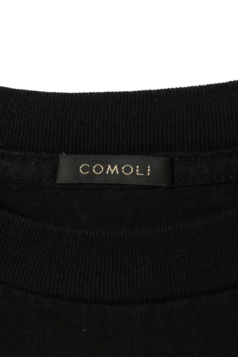 COMOLI Cotton Jersey T-Shirt Black Size 4
