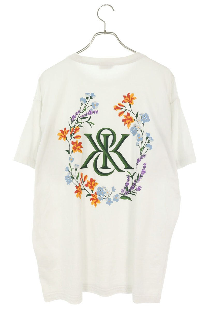 KITH K&K Floral Back Logo Pocket T-Shirt White Size L