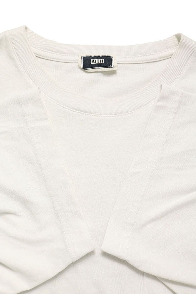 KITH K&K Floral Back Logo Pocket T-Shirt White Size L