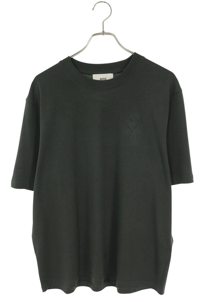 AMI Alexandre Mattiussi Heart A Logo T-Shirt Gray Size XS