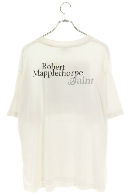 SAINT MICHAEL Vintage Front Print T-Shirt White Size L