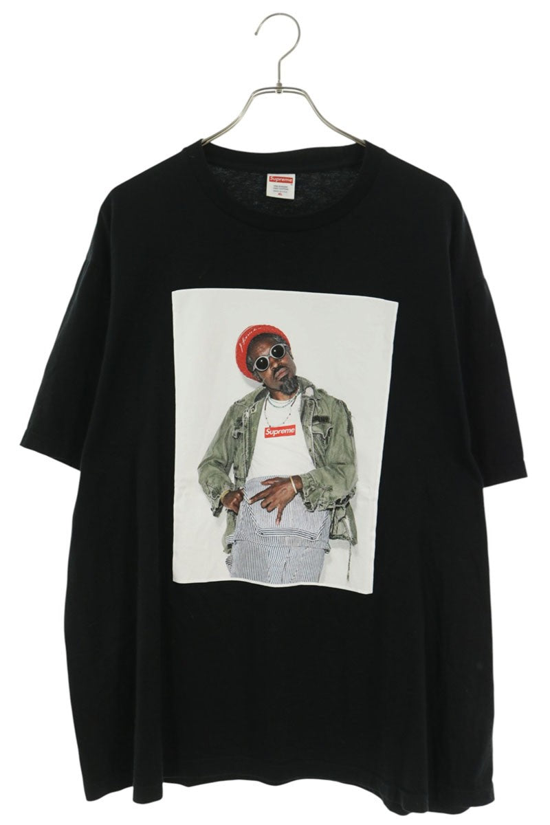 SUPREME 22AW Andre 3000 Cotton T-Shirt Black Size XL